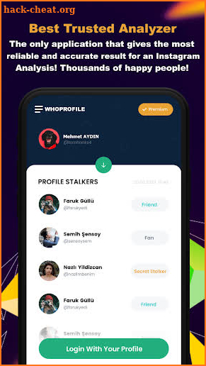 WhoProfile Who Viewed My Profile Instagram Analyze screenshot
