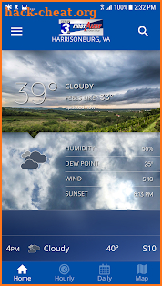 WHSV-TV3 Weather screenshot