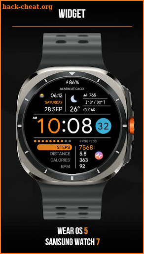 WHTR Digital Watch Face screenshot