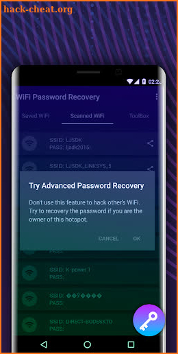 Wi-Fi Password Unlock screenshot