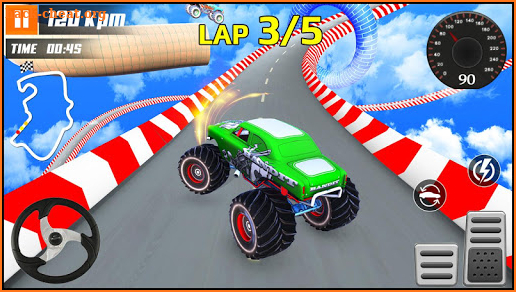 Wicked Truck Car Stunts: Climb Driving & Shooting screenshot