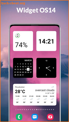 Widget iOS 14 screenshot