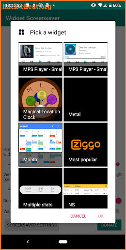 Widget Screensaver screenshot