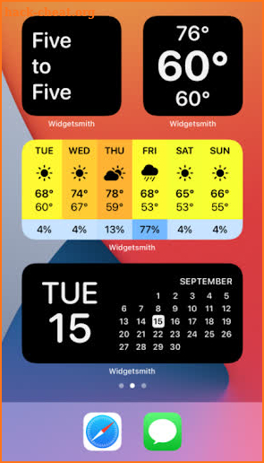 Widgetsmith foi ios screenshot