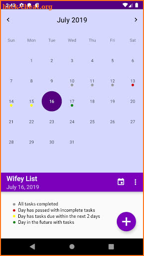 Wifey List screenshot