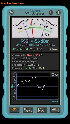 Wifi Analyser screenshot