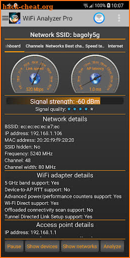 WiFi Analyzer Pro screenshot