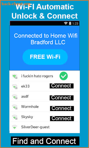 WiFi Auto Unlock and wifi connect screenshot