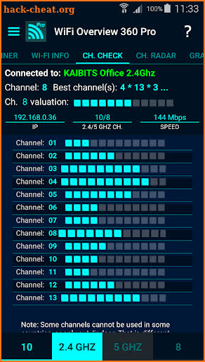 WiFi Overview 360 Pro screenshot