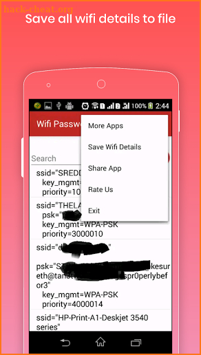 Wifi Password recovery pro screenshot