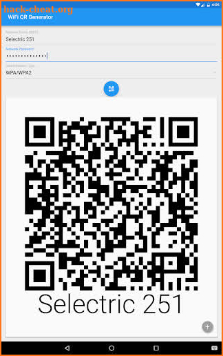 Wifi QR Code Generator screenshot