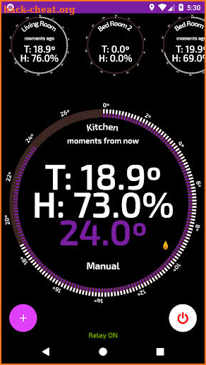 Wifi Smart Thermostat for your home heating. screenshot