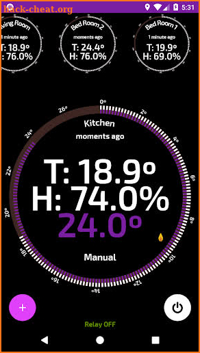 Wifi Smart Thermostat for your home heating. screenshot