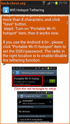 WiFi Tethering /WiFi HotSpot screenshot