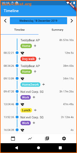 Wifi Time Tracker screenshot