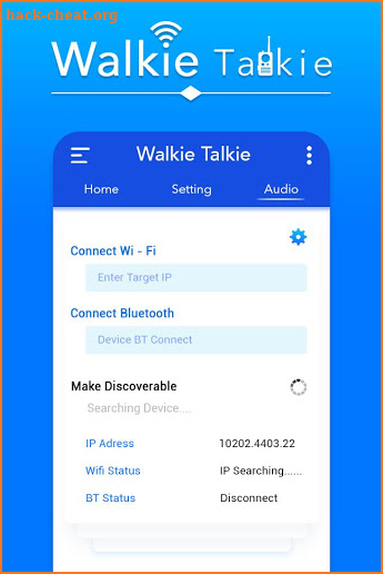 Wifi Walkie Talkie : Two Way Radios Walkie Talkie screenshot