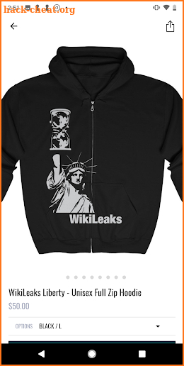 WikiLeaks Shop screenshot