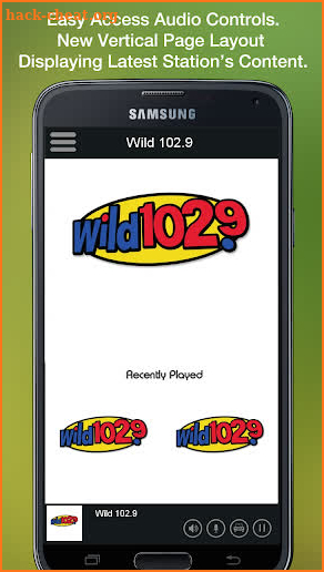 Wild 102.9 screenshot