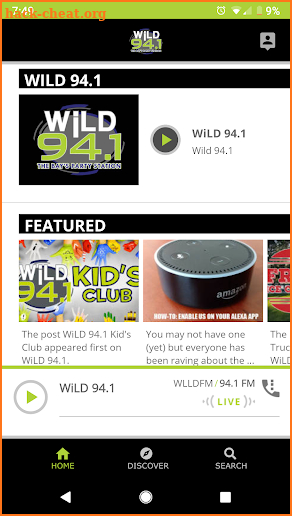 WiLD 94.1 screenshot