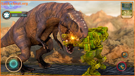 Wild Dinosaur vs Robot war screenshot