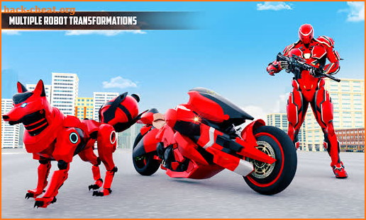 Wild Fox Transform Bike Robot Shooting: Robot Game screenshot