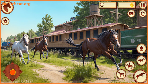 Wild Horse Family Riding Game screenshot