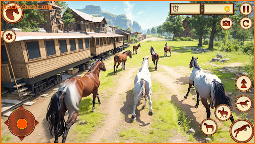 Wild Horse Family Riding Game screenshot