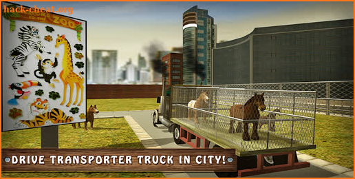 Wild Horse Zoo Transport Truck Simulator Game 2018 screenshot