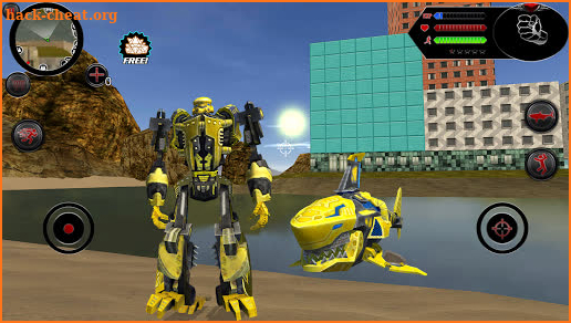 Wild Robot Shark Attack - Transforming Shark Robot screenshot