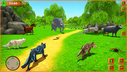 Wild Wolf Animal Chasing Sim screenshot