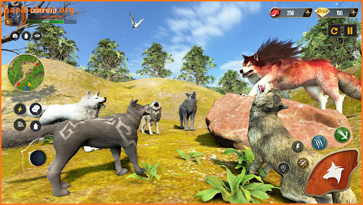 Wild Wolf Simulator Wolf Games screenshot