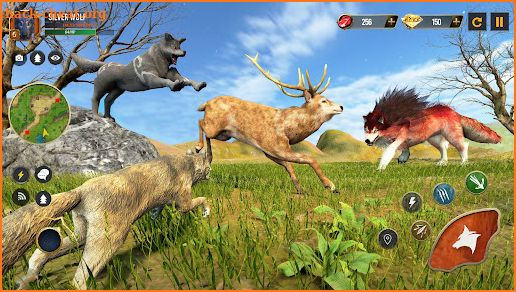 Wild Wolf Simulator Wolf Games screenshot