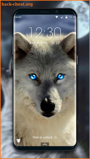 Wild Wolf style lock screen screenshot