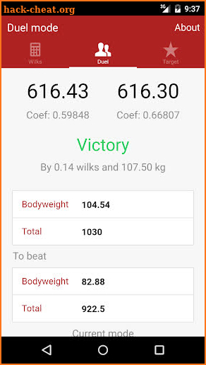 Wilks Calculator Powerlifting screenshot