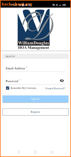 William Douglas Mgmt HOA App screenshot