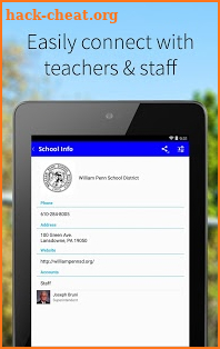 William Penn School District screenshot