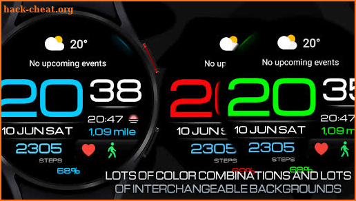 WIN 038  Digital watch face screenshot