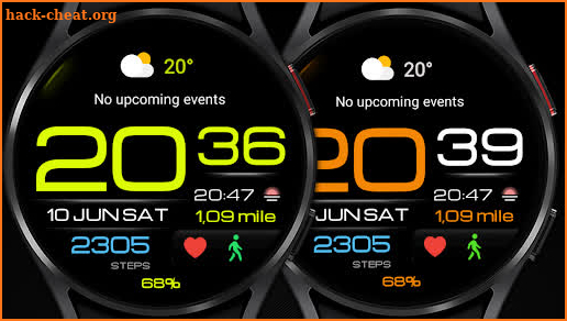 WIN 038  Digital watch face screenshot