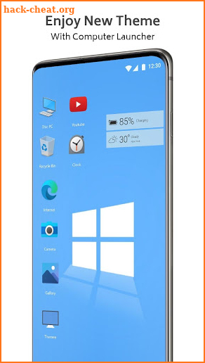 Win 10 theme for computer launcher 2020 screenshot