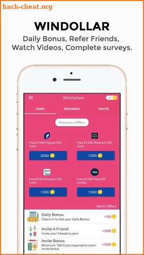 Win Free Gift Cards & Cash - WinDollars screenshot