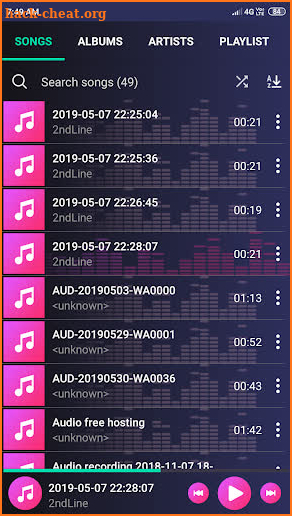 Winampt Music Player screenshot