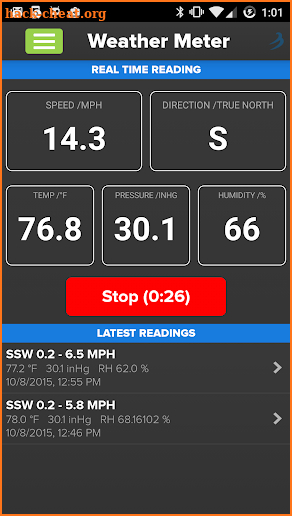 Wind & Weather Meter screenshot