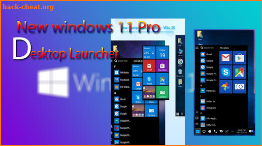 Windows 10 Pro, Windows 11 pro & desktop launcher screenshot