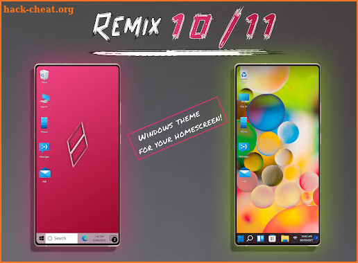 Windows Remix (10/11) Kustom Live Wallpaper screenshot