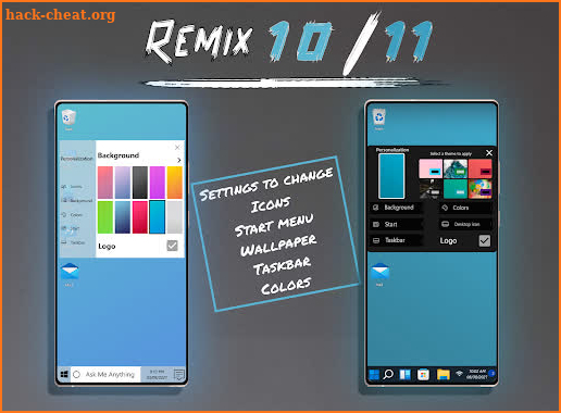 Windows Remix (10/11) Kustom Live Wallpaper screenshot