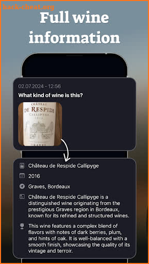 Wine ID: searcher & tracker AI screenshot
