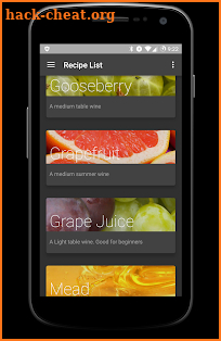 Wine Making Recipes & Logger screenshot