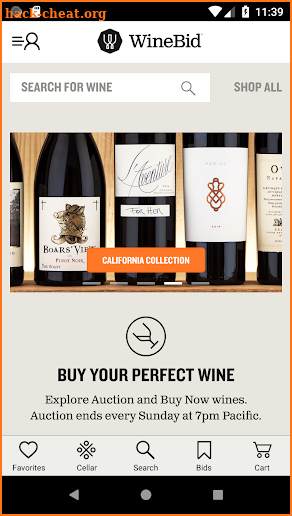 WineBid screenshot