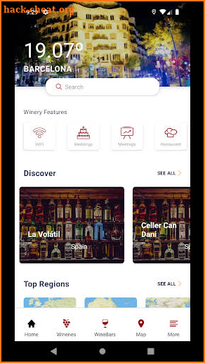 WineMaps App screenshot