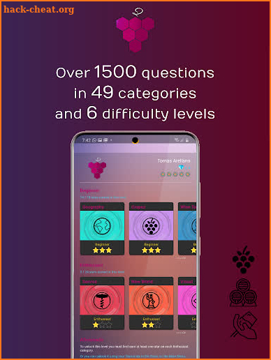 WineQ - Wine Trivia Game screenshot